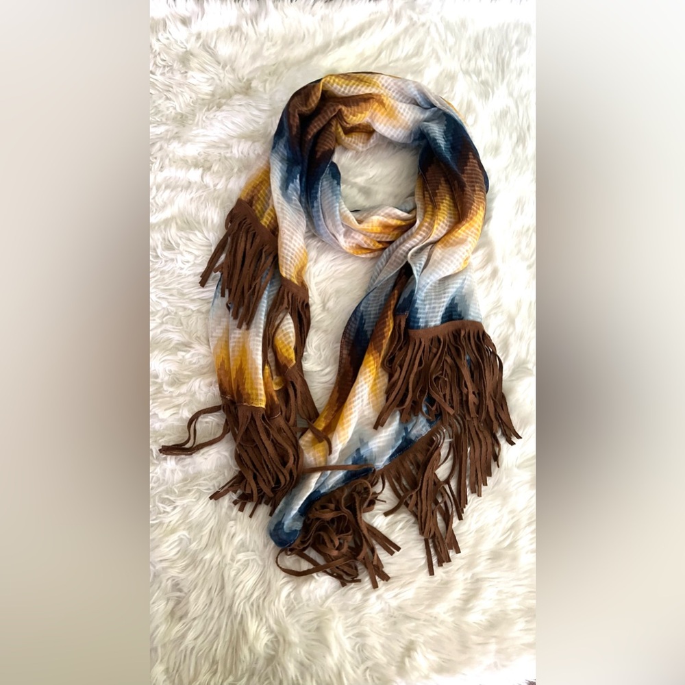 Steve Madden mustard combo shawl and wrap
